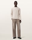 Ellis Waffle Texture Long Sleeve Crew