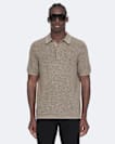 Aspen Waffle-Knit Short-Sleeve Polo