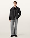 Bradwell Boxy Leather Coat