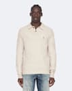 Statten Long Sleeve Ramskull Polo Jumper