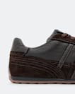 Liam Leather And Suede Low-Top Trainers