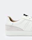 Sheer Contrast Leather Trainers