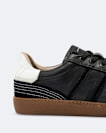 Sheer Contrast Leather Trainers