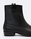 Hiro Zip-Up Leather Ankle Boots