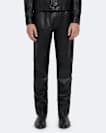 Slim leather trousers