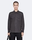 Regular-fit yoked tencel shirt