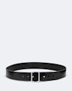George Collar-Stud Leather Belt
