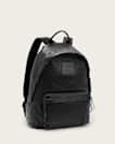Carabiner Embossed Leather Backpack