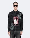 Long sleeve pattern check shirt