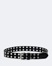 Sturge Roller-Buckle Leather Eyelet Belt