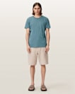 Figure Crew Neck Raw Edge T-Shirt