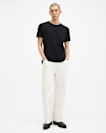 Figure Crew Neck Raw Edge T-Shirt