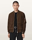 Rokko Relaxed Suede Bomber Jacket