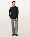 Nero Mock Neck Relaxed Fit T-Shirt