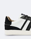 Sheer Contrast Leather Trainers