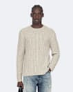 Crew-neck ribbed jumper