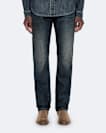Slim straight-leg jeans