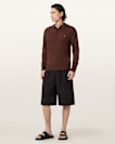 Mode Merino Long Sleeve Ramskull Polo Shirt