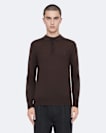 Mode merino long sleeve polo