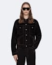 Flocked Denim Trucker Jacket