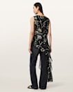 Enola Asymmetric Printed Wrap Top