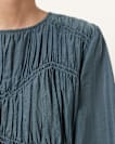 Melani Round Neck Gathered Top
