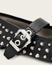 Holly Leather Stud Ballet Flats