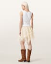 Jayde Ruffled Tulle Mini Skirt
