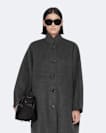 Effie Wool-Blend Cocoon Coat