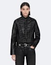 Rummy Cropped Leather Jacket