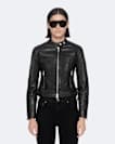 Comet Cropped Leather Jacket