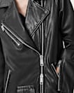 Billie Relaxed Fit Leather Biker Jacket