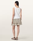Kali Cotton Striped Mini Skirt