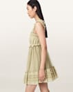 Angela Gathered Frill Mini Dress