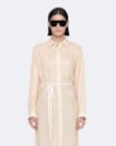Yurra cupro tied shirt dress