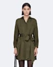 Noora silk blend shirt dress