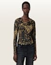 Hallie Cowl Neck Slim Fit Top