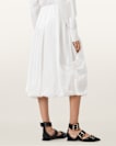 Nia Draped Midi Skirt