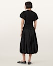 Nia Draped Midi Skirt