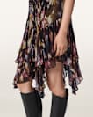 Gretel Asymmetric Tiered Midi Dress