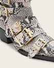 Jane Buckle Pointed Leather Boots
