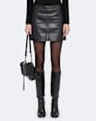 Renai Leather Mini Skirt
