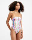 Elisa Ruched Bandeau Swimsuit