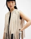 Elias Astral Leather Tassel Gilet