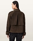 Reya Cropped Suede Mac