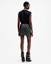 Ottie Quilted Leather Mini Skirt