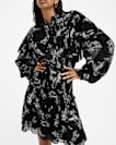 Aubrey Sheer Frill Mini Dress
