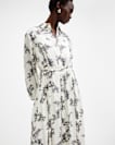 Skye Floral Asymmetric Hem Midi Dress