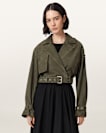 Ophelia Cropped Suede Jacket