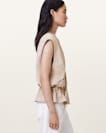 Sofi Relaxed Fit Leather Gilet
